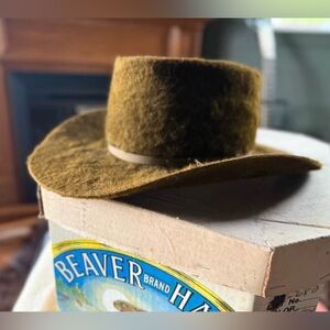 Grizzly 10x Beaver Felt Hat Size 6 7/8 - 7